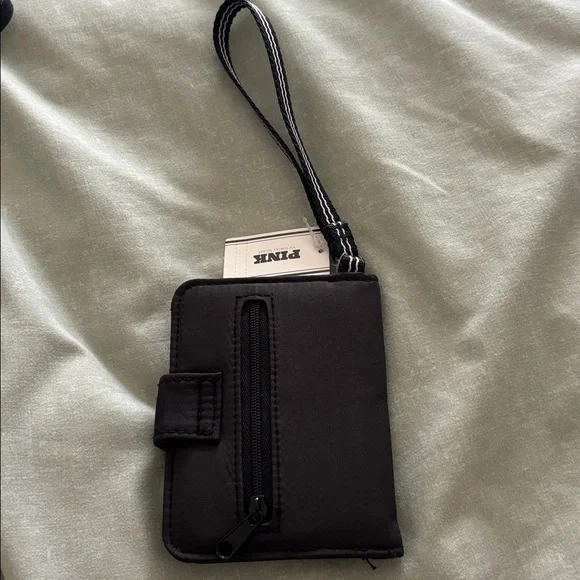 PINK Victoria's Secret Black Wallet with Strap - Picture 3 of 4